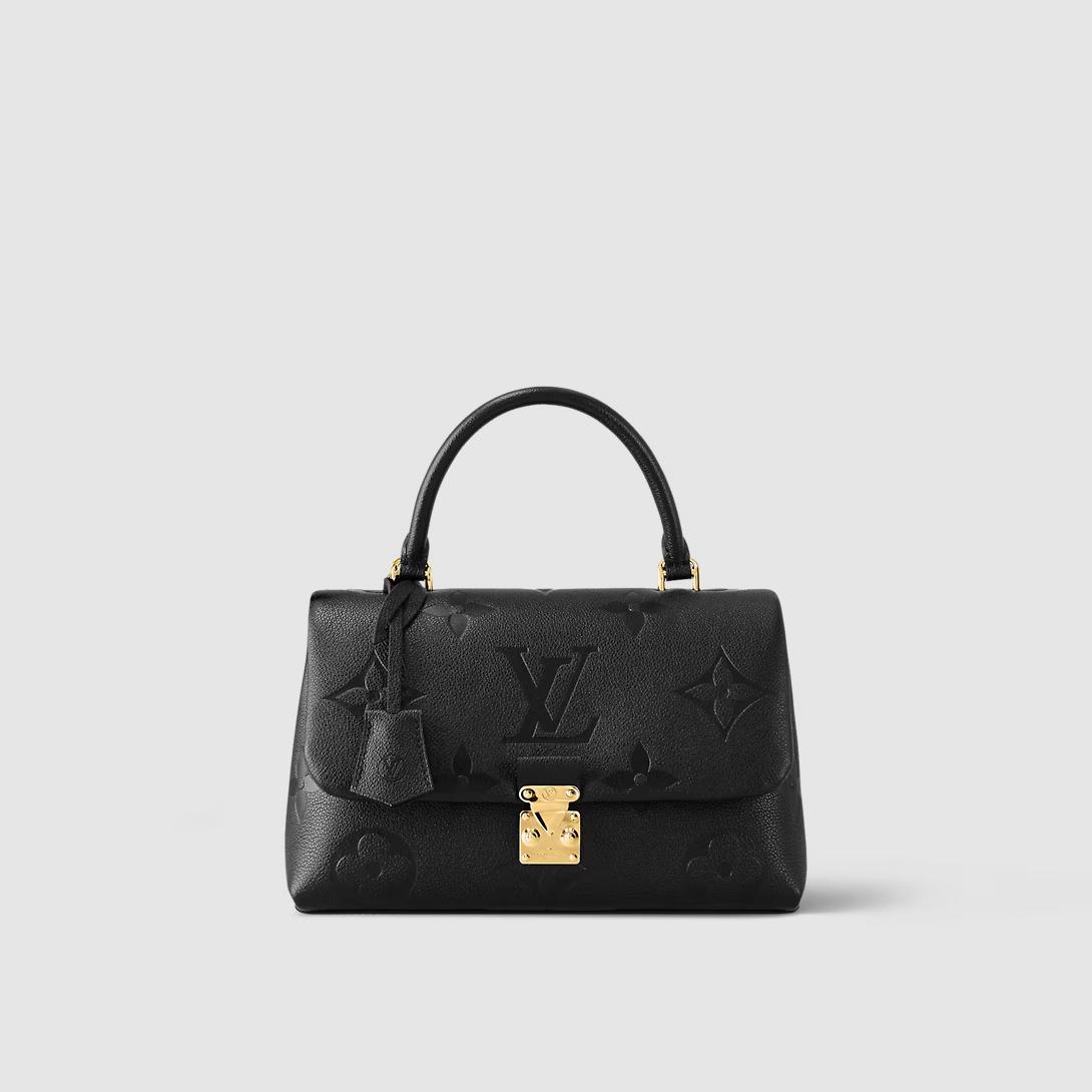 Túi Louis Vuitton Madeleine Mm Monogram Empreinte Leather Nữ Đen